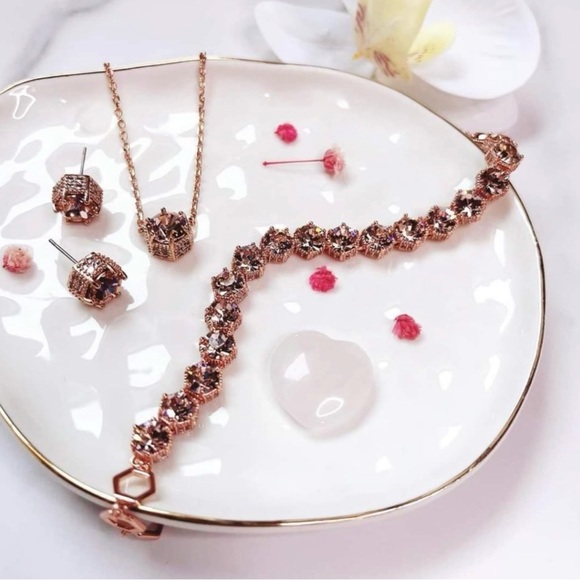 Park Lane Limited Edition Rose Gold Amour Honeycomb Bracelet! NWOT! - Picture 6 of 9